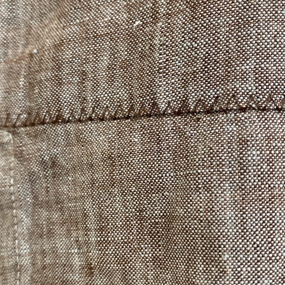 NTCO Nomadic Traders linen blouse top womens S artsy buttons Lagenlook coastal - Picture 7 of 13